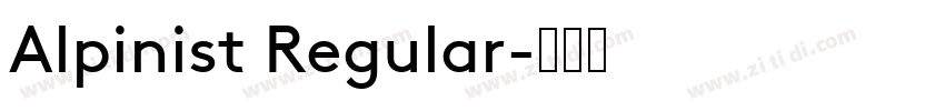 Alpinist Regular字体转换